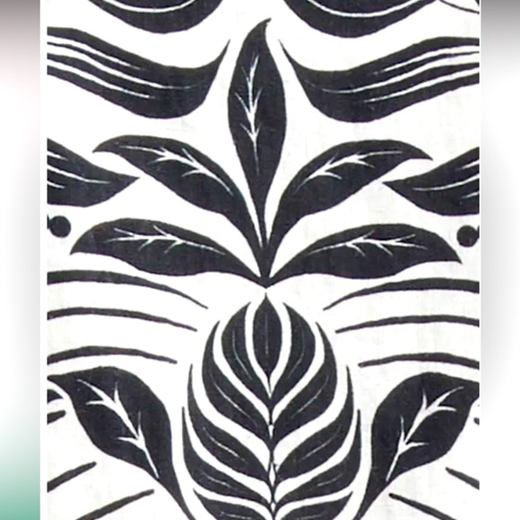 NWT Farm Rio Monochrome Elegance Scarf Print Long Sleeve Minidress Nordstrom - Picture 5 of 6